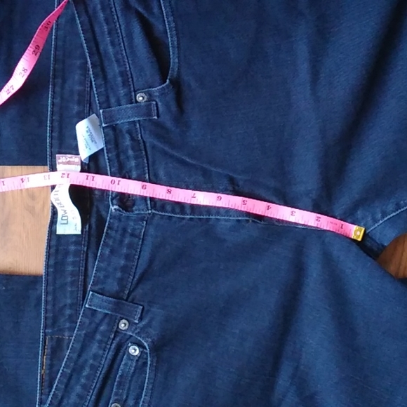 Sale! COPY Levi's 545 Low Boot Cut Dark Denim Jeans 16 M - Picture 9 of 11